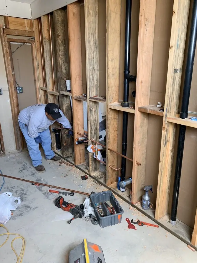 Commercial rough-in plumbing for Water Heater Replacement in Pullentown
